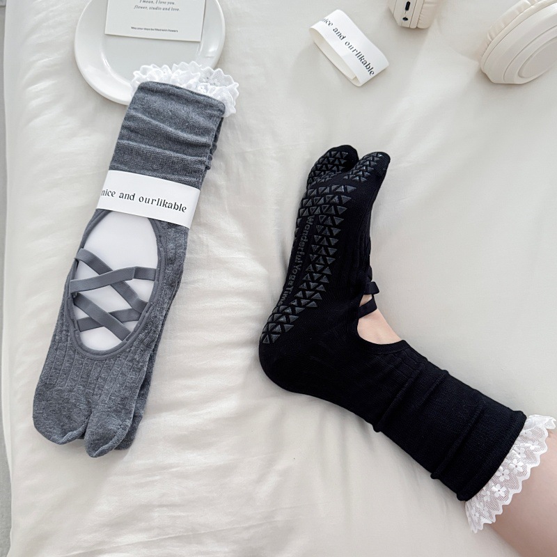 جوارب يوغا نسائية بتصميم مفتوح - مراجعة Medias Para Pilates Y Yoga وسعره